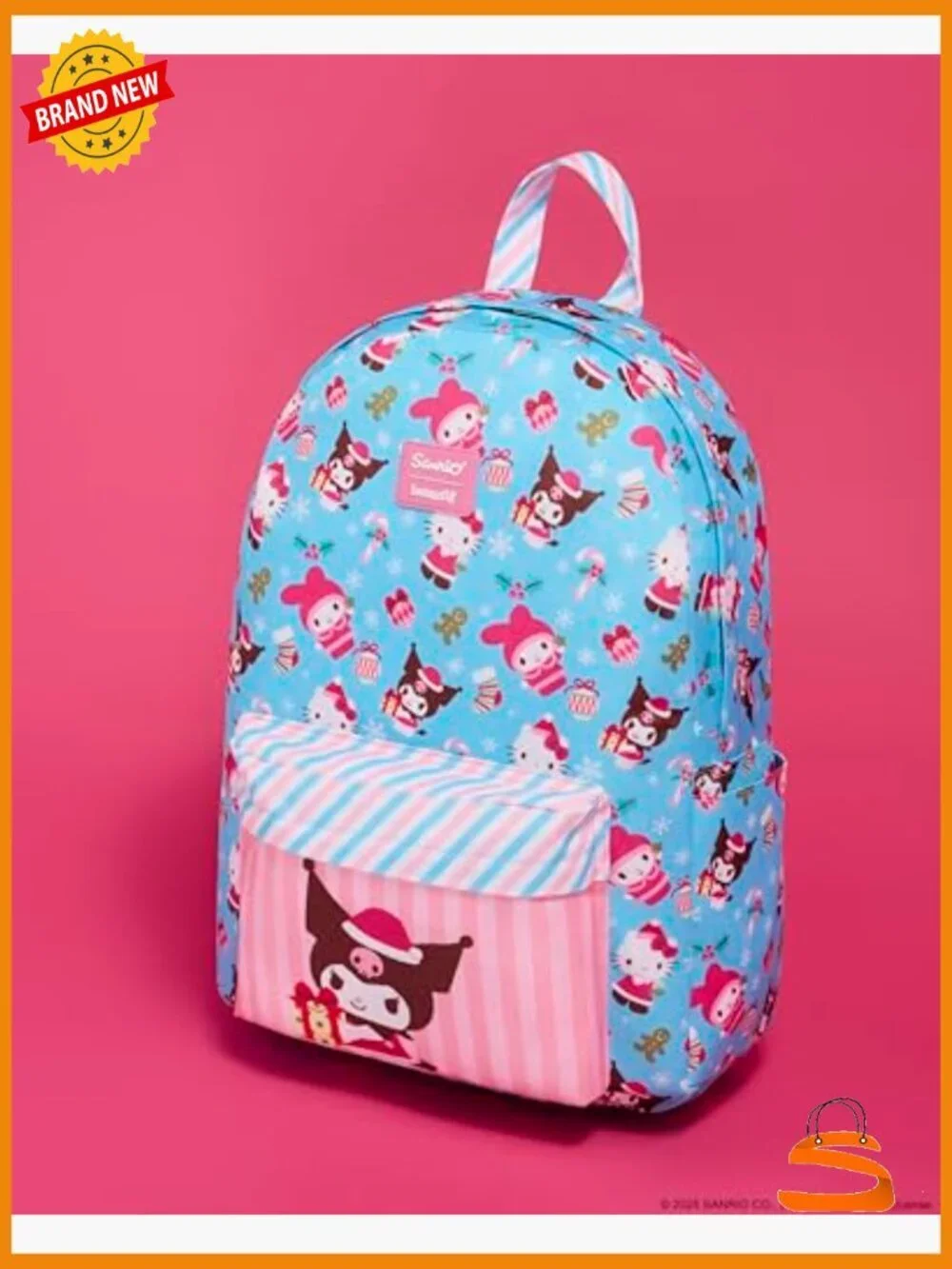 Sanrio Kuromi Friends Holiday Full Size Backpack Nylon Daypack
